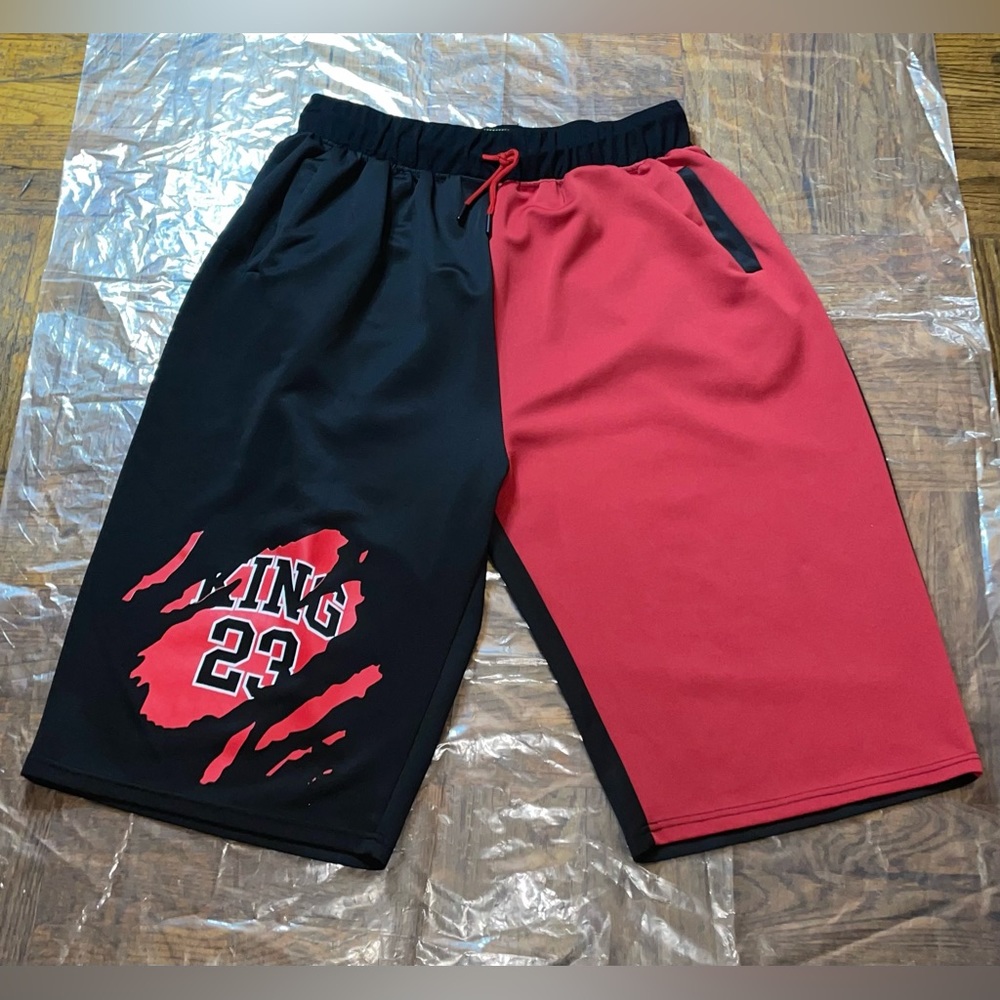 S.Red Crown Shorts Black Red King 23